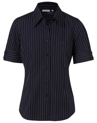 Picture of Winning Spirit, Ladies Pin Stripe S/S Shirt